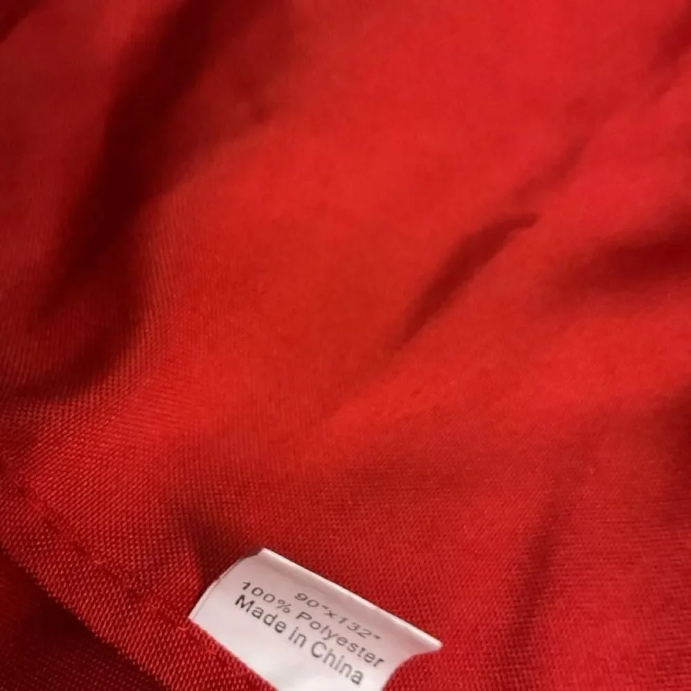 Red tablecloths